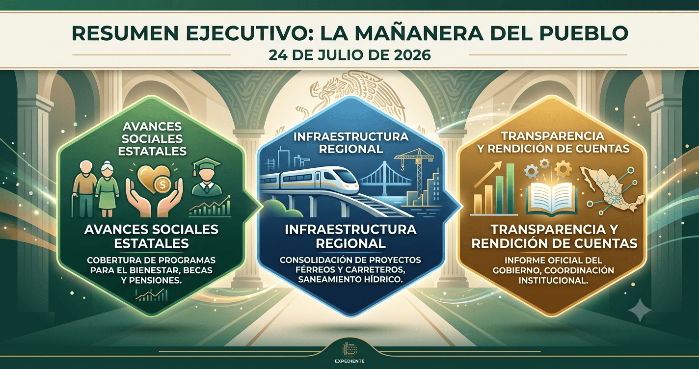 Conferencia de prensa La Mañanera del Pueblo del 24 de julio de 2026
